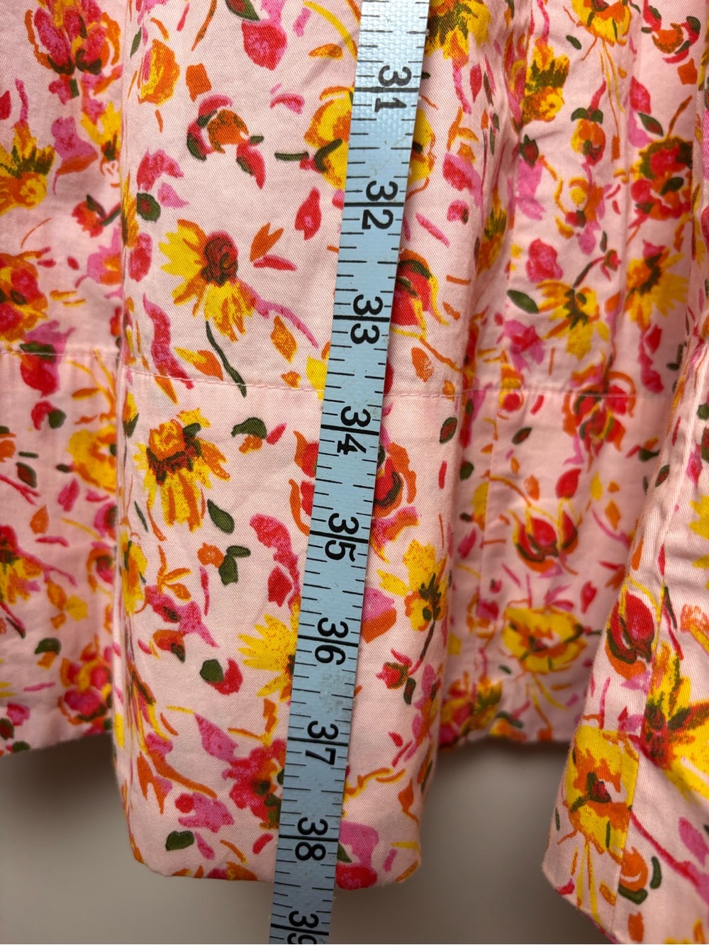 🌸Free Assembly Pink Floral Cotton Midi Dress | L | Lined | Pockets - Picture 7 of 9
